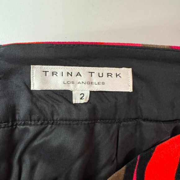 Trina Turk Velvet Mod Stripe Mini Skirt - Picture 4 of 5